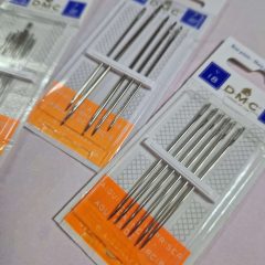   DMC hosszú hegyes hímzőtű (stoppoló tű) - többféle méretben