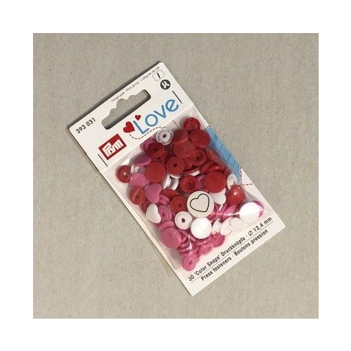 Prym szív, műanyag patent - vegyes