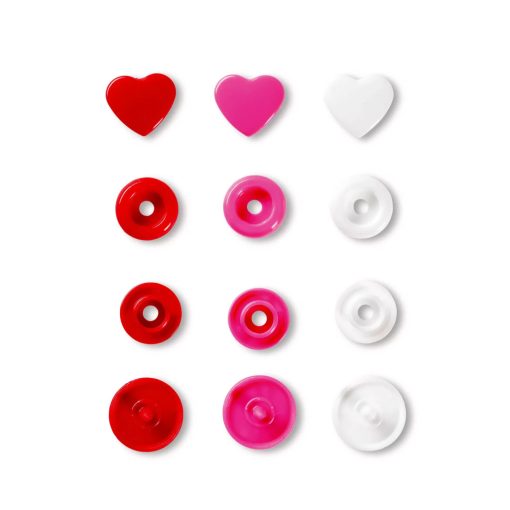 Prym szív, műanyag patent - vegyes