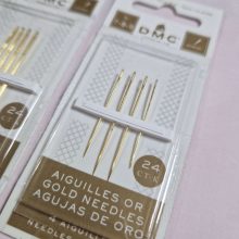 DMC aranyozott tompa hímzőtű - többféle méretben