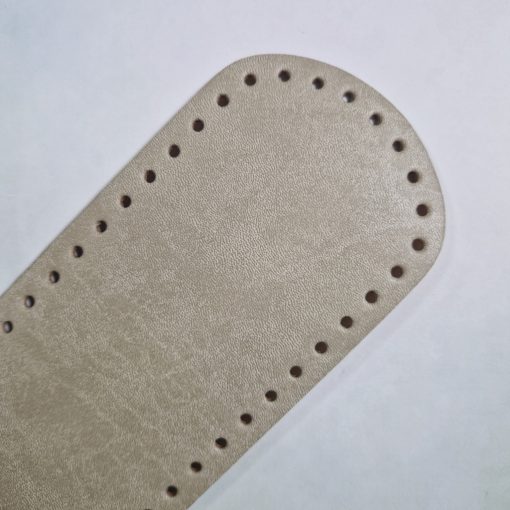 Szürke ekobőr táskaalj  - horgolható