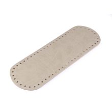 Szürke ekobőr táskaalj  - horgolható