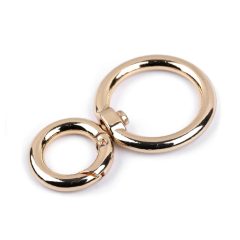Arany színű fém forgós karabiner