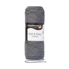 Schachenmayr Soft & Easy - Középszürke melírral