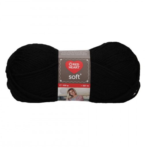 Red Heart Soft - Fekete - 14