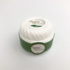 Anchor Mercer Crochet - Fehér - 80 - 20g