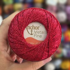 Anchor Metallic Fine - Piros - 318