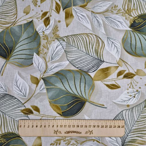Levélmintás textil