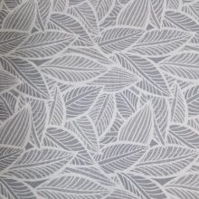 Szürke és fehér leveles textil