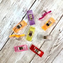 Műanyag csipesz varráshoz - kicsi méret - 5 darab