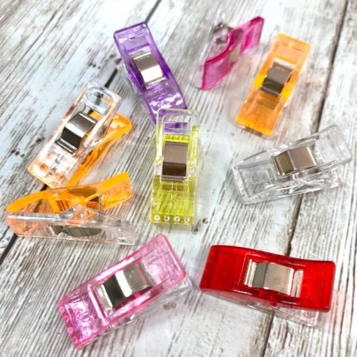 Műanyag csipesz varráshoz - kicsi méret - 5 darab