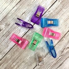 Műanyag csipesz varráshoz - közepes méret - 5 darab