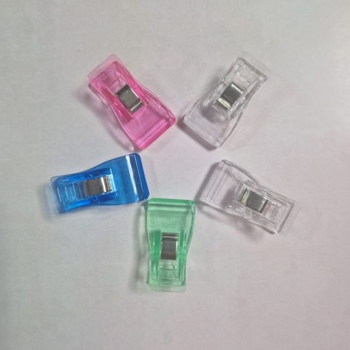 Műanyag csipesz varráshoz - közepes méret - 5 darab