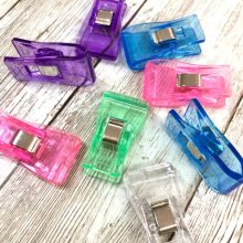 Műanyag csipesz varráshoz - közepes méret - 5 darab