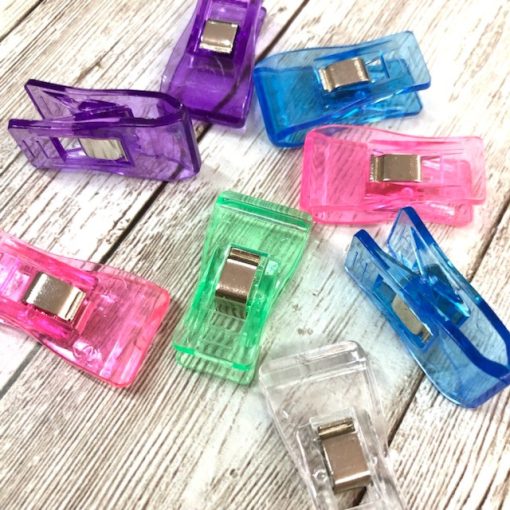 Műanyag csipesz varráshoz - közepes méret - 5 darab