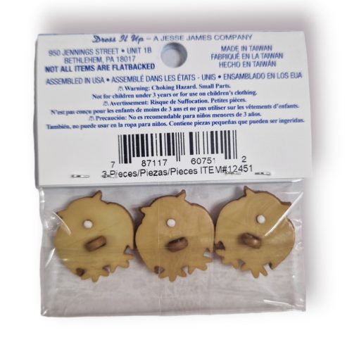 Dress it up! gomb - Owl - Bagoly