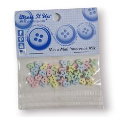   Dress it up! gomb - Micro Mini Innocence Mix - Vegyes gomb csomag