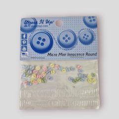   Dress it up! gomb - Micro Mini Innocence Round - Extra mini pasztell gomb