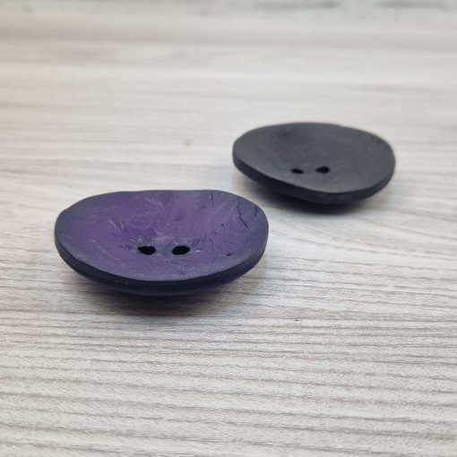 Dill gomb - Nagy kerek - Fekete 