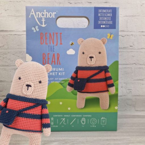 Anchor - Benji the bear - Amigurumi egységcsomag eszközökkel