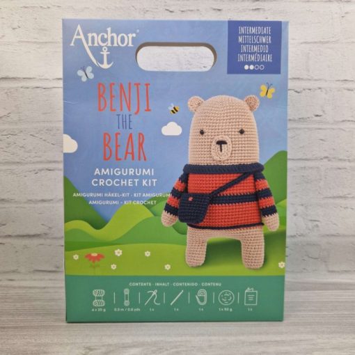 Anchor - Benji the bear - Amigurumi egységcsomag eszközökkel