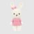   Anchor - Martha the rabbit - Amigurumi egységcsomag eszközökkel