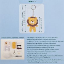 Anchor - Levi the lion - Amigurumi kulcstartó egységcsomag eszközökkel