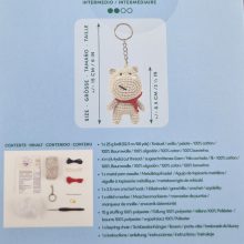 Anchor - Hank the hippo - Amigurumi kulcstartó egységcsomag eszközökkel