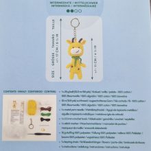 Anchor - Gigi the giraffe - Amigurumi kulcstartó egységcsomag eszközökkel