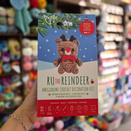 Anchor - Ru the Reindeer - Amigurumi karácsonyfa dísz egységcsomag eszközökkel