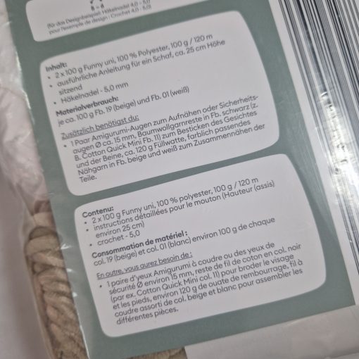 Gründl - Flocke - Zsenília amigurumi egységcsomag horgolótűvel