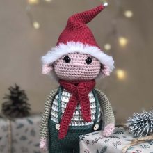 Kari, a karácsonyi manó - Amigurumi egységcsomag