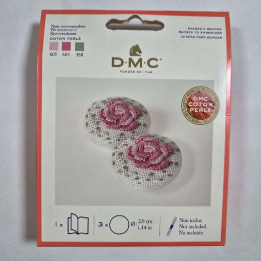 DMC hímezhető kitűző