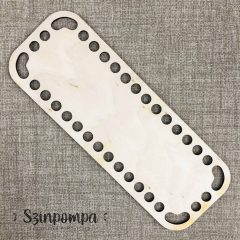 Horgolható szögletes alap - 200x73,5 mm