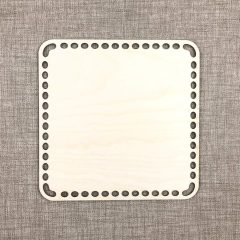 Horgolható szögletes alap - 200x200 mm