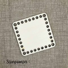 Horgolható szögletes alap - 100x100 mm