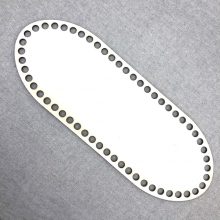 Horgolható íves alap - 255x100 mm