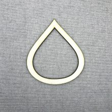 Fa csepp alakú makramé alap - 10 cm-től