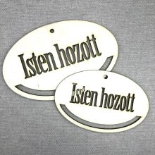 Makramé faalap - Isten hozott felirattal