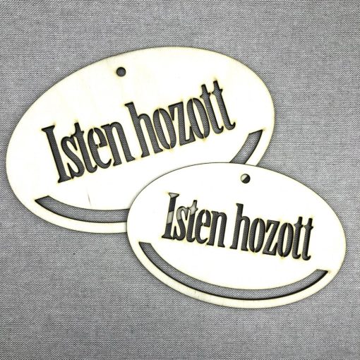 Makramé faalap - Isten hozott felirattal