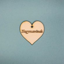 Nagymama - feliratú szív tábla
