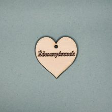 Édesanyám - feliratú szív tábla