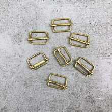 Arany színű fém téglalap csúszka - 2 cm-től