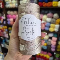 Retwisst Filars Chainy Polyester 2 mm - Világosbarna