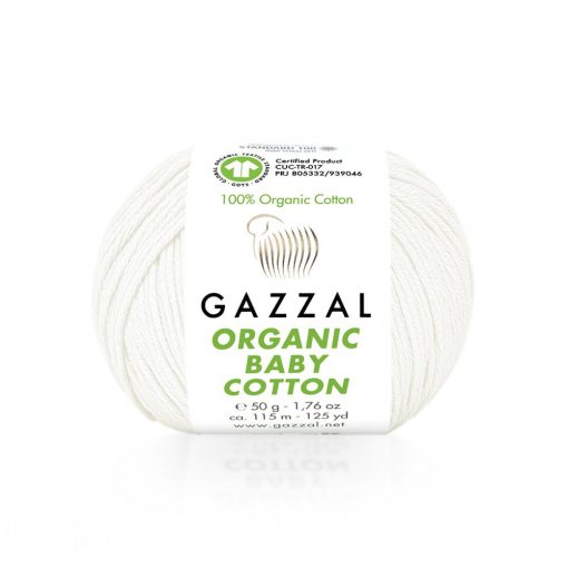 Gazzal Organic baby cotton - fehér