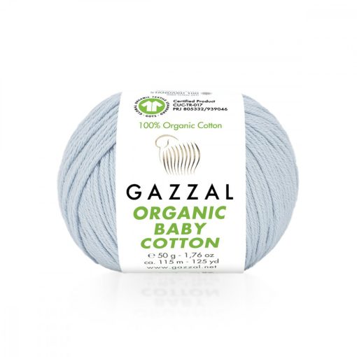 Gazzal Organic baby cotton - halványkék