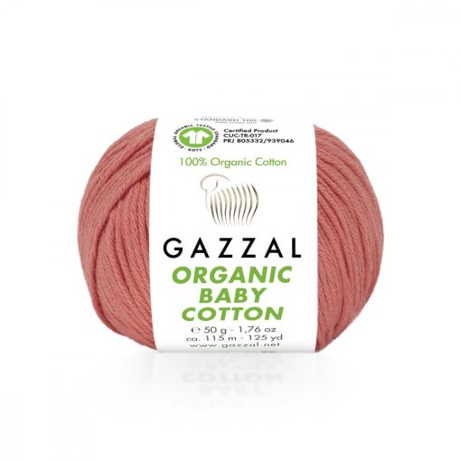 Gazzal Organic baby cotton - korall