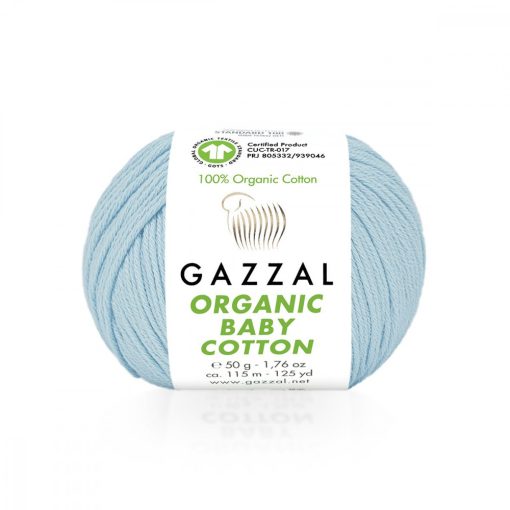 Gazzal Organic baby cotton - világoskék