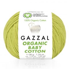 Gazzal Organic baby cotton - sárgászöld