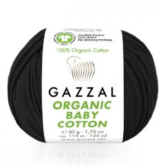 Gazzal Organic baby cotton - fekete